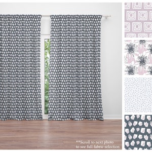 Wine Frost Curtains- Pair of Drapery Panels- Premier Prints Lavender Curtains- Long Window Drapes or Cafe Panels- Lilac Home Decor
