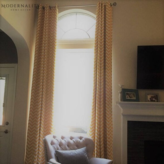 Contemporary Curtains Pair Of Drapery Panels Italian Blue Etsy