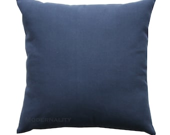 Accent Pillows, Navy Blue Solid Pillow Cover, All Sizes, Zippered Pillow, Navy Cushion Cover, Toss Pillow, Sofa Pillows, Plain Throw Pillows