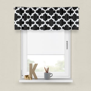 Black and White Valance- Premier Prints Custom Window Treatments ...