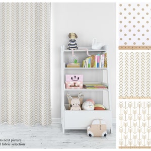Athena Gold Contemporary Curtains- Metallic Gold Pair of Drapery Panels- Premier Prints- Choose Your Pattern & Size Custom Drapes