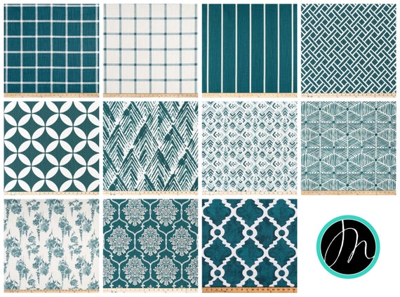 Teal Curtains Drapery Panel Pair Plantation Blue Curtains Etsy