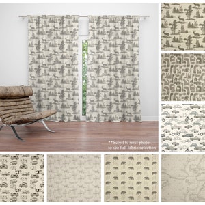 Greige Curtains- Beige Drapery Panels- Grey Curtains- Premier Prints Lead Curtains- Nursery Drapes- Custom Curtains for any Room
