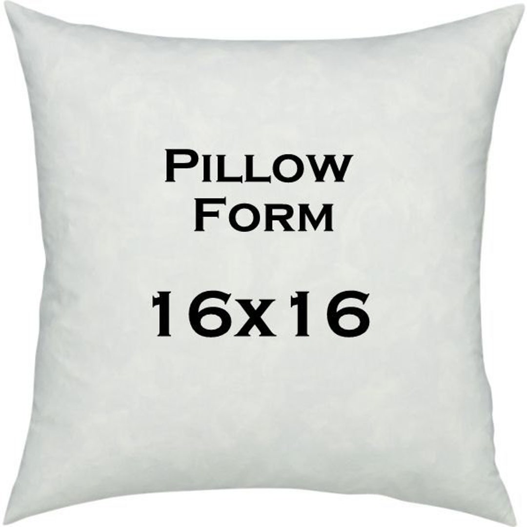 Pillow Insert 16x16 Decorative Sham Couch Cushion White Polyester Form 16  inch