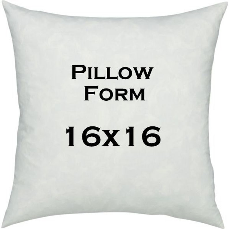 Pillow Insert 16x16 Inches Pillow Form Cushion Cover Etsy
