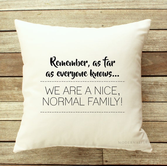 Funny Pillow Normal Family Pillow Funny Throw Pillow Covers Man Happy Birthday