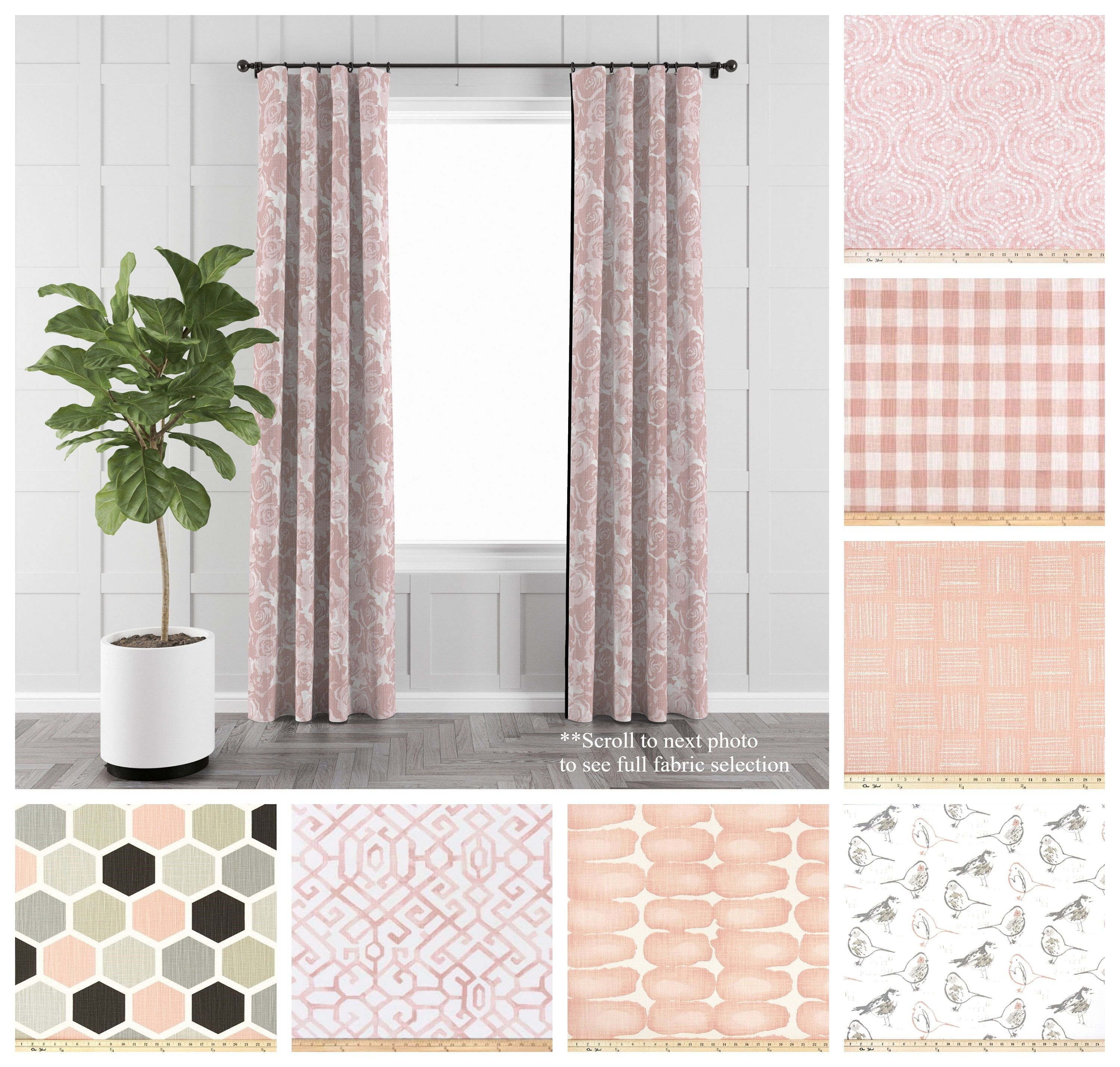 Blush curtains deals