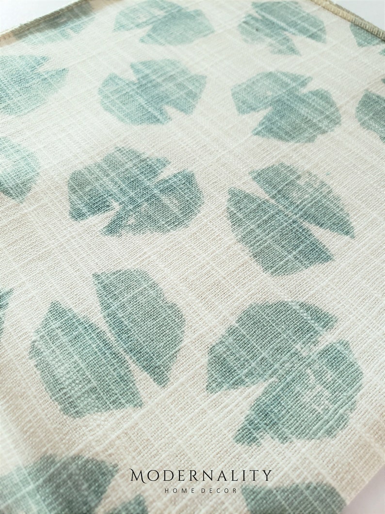 Blue Green Drapery Panels Waterbury Curtains Premier Prints Etsy