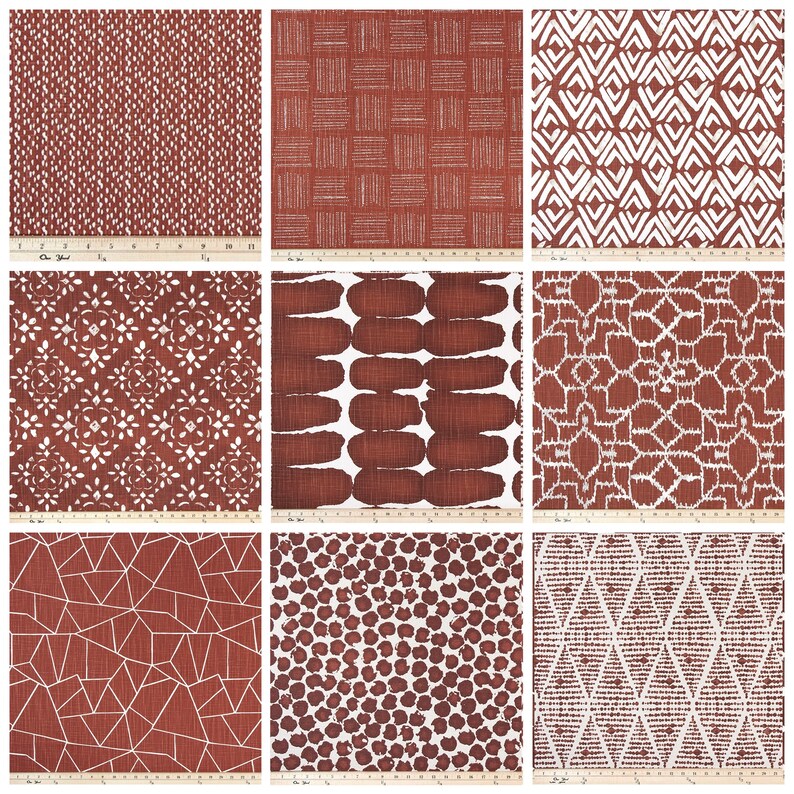 Modern Curtains Drapery Panel Pair Rust Curtains Custom Etsy