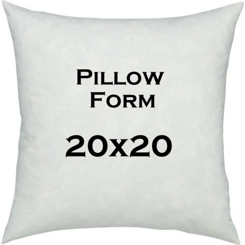 Pillow Insert 20x20 Inches Pillow Form Filled Cushion Sham Etsy