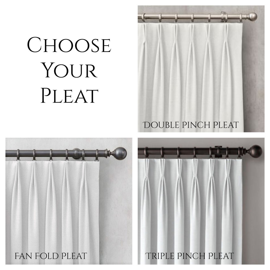 Add Pleats to Our Drapes Triple or Double Pinch Pleated Curtains Fan ...