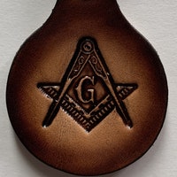 Handcrafted Texas Masonic Key Chain With Double Columns - Etsy