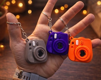 Instax Camera Keychain Personalized Photo – Custom Polaroid Style Mini Keychain