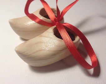 Wooden shoes ornaments (handcarved)