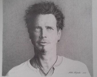 Chris Cornell graphite portrait