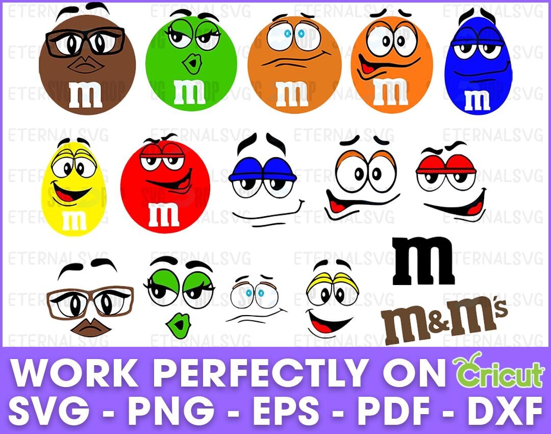 M and M Svg Bundle, M and M Svg, M and M Png Bundle, M and M Clipart ...