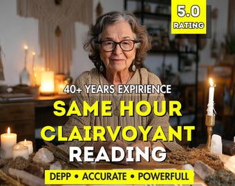 Same Hour Clairvoyant Psychic Reading No Tools, Accurate Medium Insight, Spiritual Guidance & Future Predictions, Same Hour Delivery