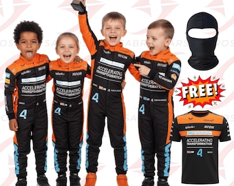 Kinder- und Erwachsene Kartanzug, Kartrennen, F1-Anzug, Alle Größen verfügbar + Free Balaclava