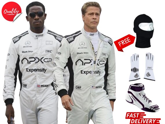 F1 Grand Prix Digital Print Karting Suit, Gloves, Shoes & Balaclava Free - Level 2