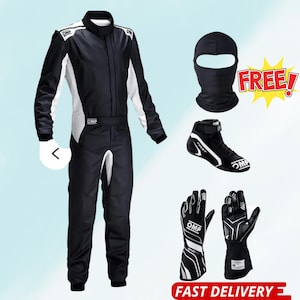 Kart Racing Suit digitaal bedrukt niveau 2 - volledige set (inclusief handschoenen, schoenen en gratis bivakmuts