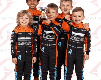 Personalized Go Kart Racing Suit - Custom CIK FIA Level 2 Karting Suit - F1 Style Handmade Overall - Unique Gift for Drivers & Racers
