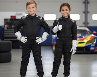 Personalized Go Kart Racing Suit - Custom CIK FIA Level 2 Karting Suit - F1 Style Handmade Overall - Unique Gift for Drivers & Racers