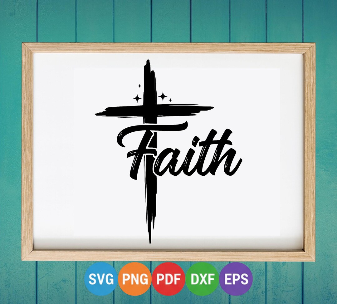 Rising Faith Design Diagonal and Modern Typography SVG Contemporary ...