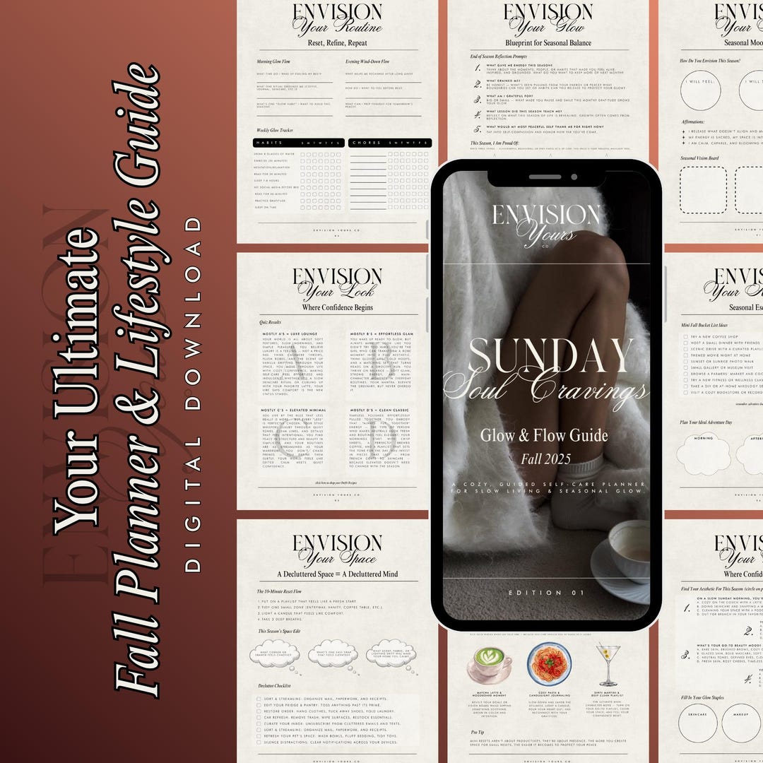 Sunday Soul Cravings | Fall Glow & Flow Guide | Digital Self-care ...