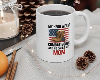 Military Mom Pride mug | Military Mom coffee mug, Supportive Mom beverage mug
