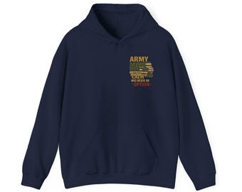 Army Mom Hoodie I Military Mom Sweatshirt I Proud Army Mom Gift I Deployment Gift for Mom I Patriotic Hoodie I Military Family Apparel