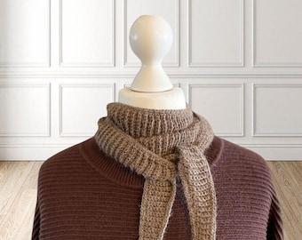 Crochet Sophie Scarf Pattern, PDF Sophie Scarf, Mini Scarf Pattern for Beginners, Instant Download