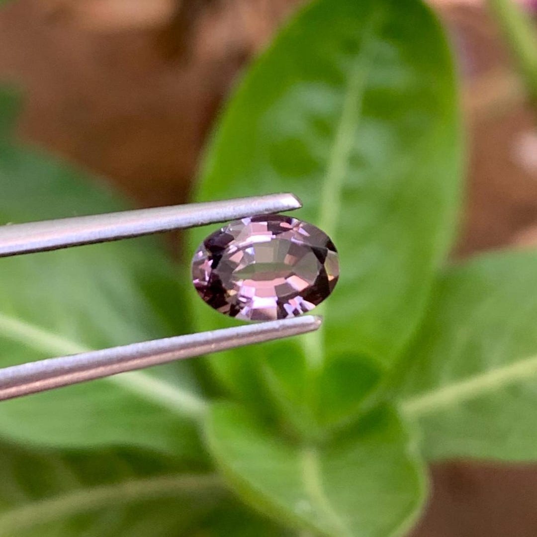 Good Spinel Purple Spinel Faceted Gemstone Good Color Oval Cut 0.66 Carat Size 6 ...