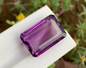 八角形カット天然アメジストルース宝石 - 19.85 カラット - Etsy 日本