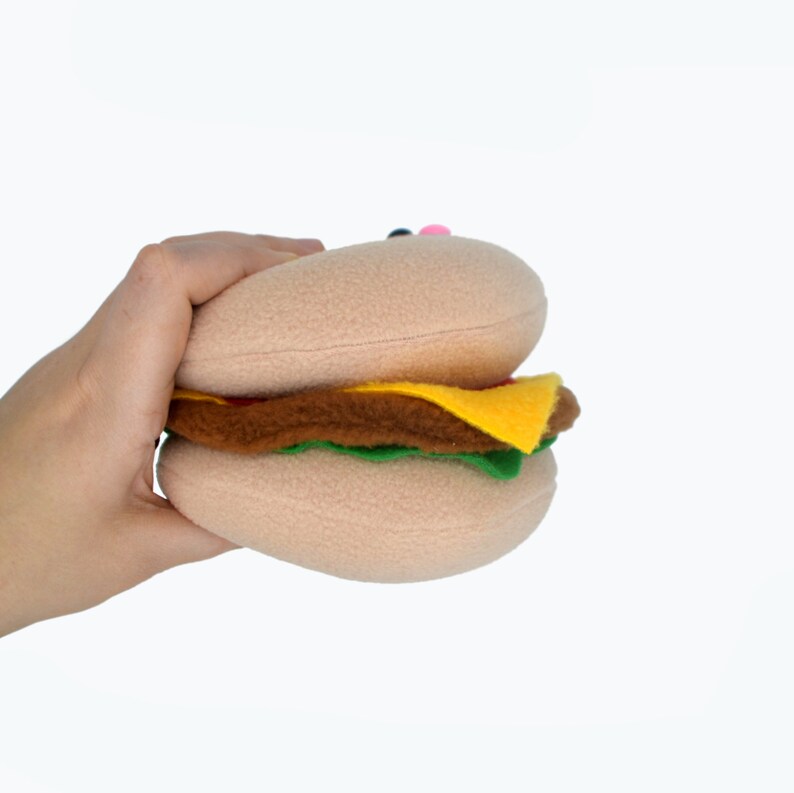 Giocattolo cheeseburger hamburger di di peluche hamburger KawaiiEtsy Panino al OZTlwPuXik