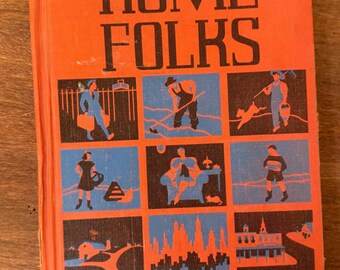 Home Folks, A Geography for Beginners by J. Russell Smith. Vintage Childrens Book