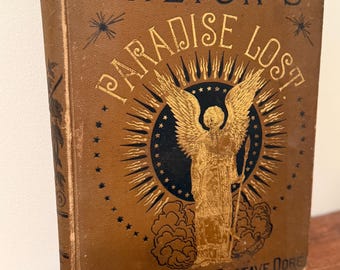 PARAÍSO PERDIDO de John Milton. Libro antiguo. Ilustrado por Gustave Doré.