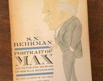 1.ª edición: RETRATO DE MAX, memorias íntimas de Sir Ma Beerborn, por Sn> Behrman. Libro antiguo.