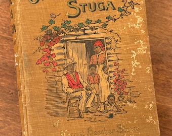La cabaña del tío Tom (ONKEL TOMS STUGA) de Harriet Beecher Stowe. Edición sueca de 1902.