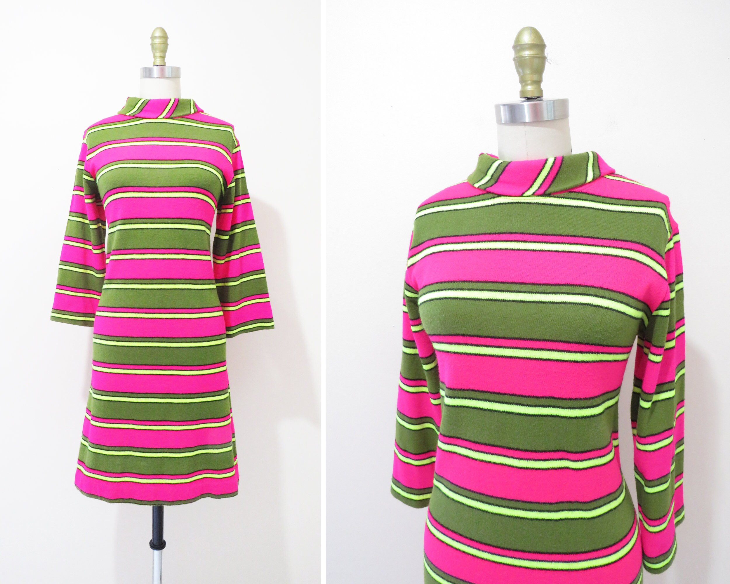 Georgia Stripe Knit Dress in 2023  Striped knit dress, Knit dress