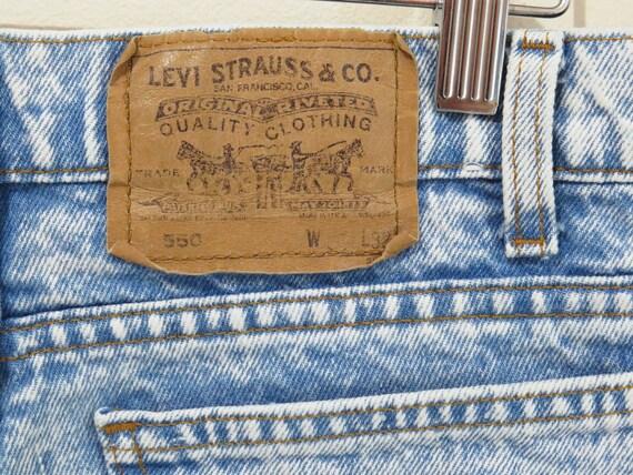 Vintage 80s Levis Cutoff Shorts | Light Acid Wash… - image 3