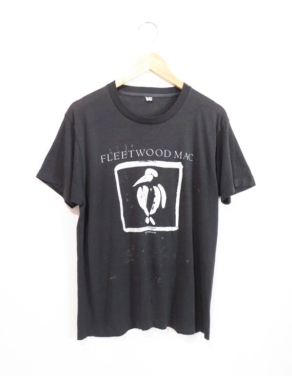 Vintage 80s Fleetwood Mac Tshirt | Paper Thin Bla… - image 2