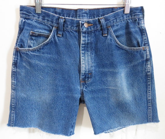 Vintage 1970s Denim Shorts | Faded Denim 1970s 80… - image 2