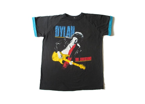Vintage 80s Bob Dylan Tshirt | True Confessions To