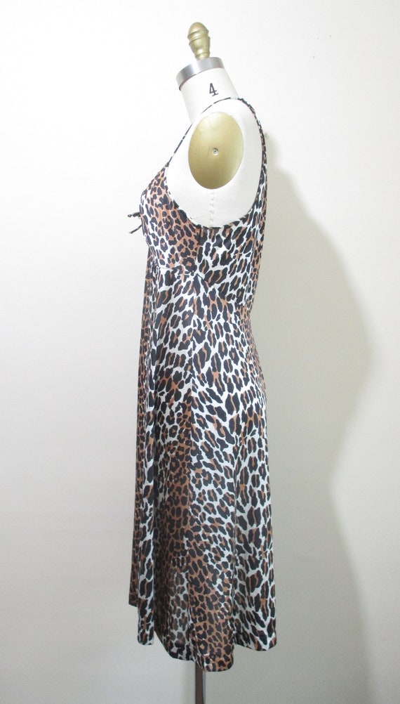 Vintage 1960s Leopard Print Slip Dress | Vintage … - image 4
