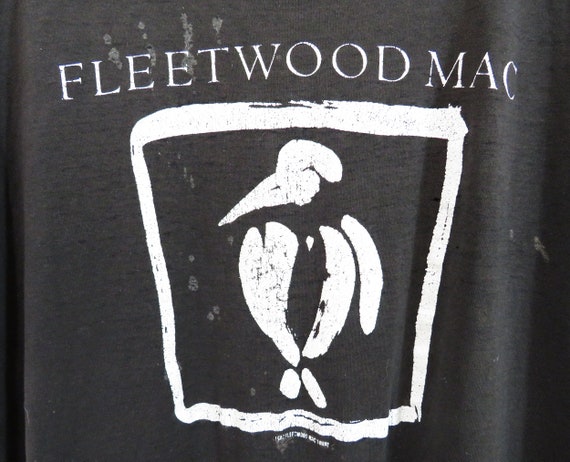 Vintage 80s Fleetwood Mac Tshirt | Paper Thin Bla… - image 3