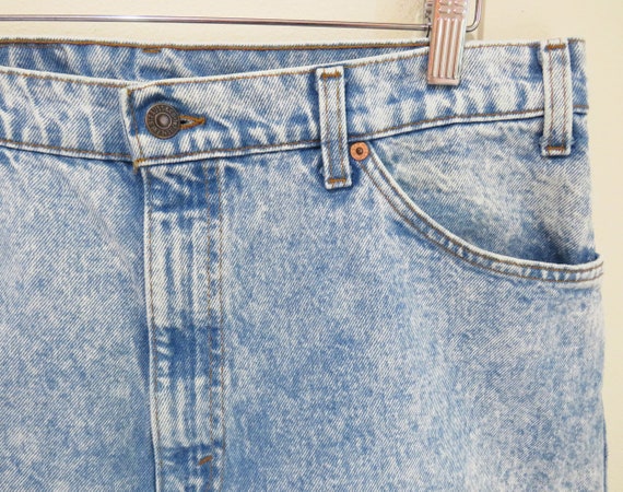 Vintage 80s Levis Cutoff Shorts | Light Acid Wash… - image 5