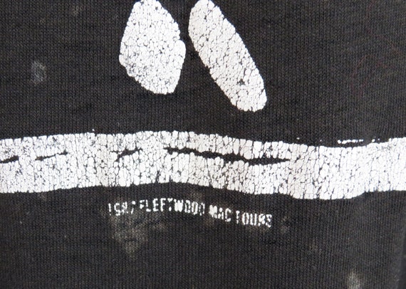 Vintage 80s Fleetwood Mac Tshirt | Paper Thin Bla… - image 4