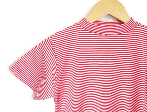 Vintage 1960s Candy Striped Tshirt | NOS Never Wor