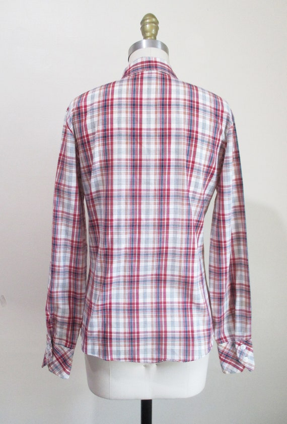 Vintage 1970s Plaid Shirt | Soft and Thin 1970s W… - image 6