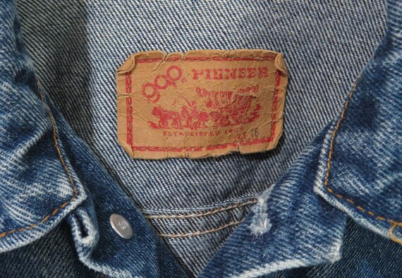 Vintage 80s Denim Jacket | GAP Pioneer Dark Wash … - image 4